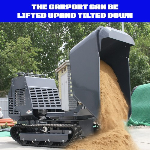 Rotation Dump Truck with B&S Engine Tracked Dumper Hydraulic Tipping Loader