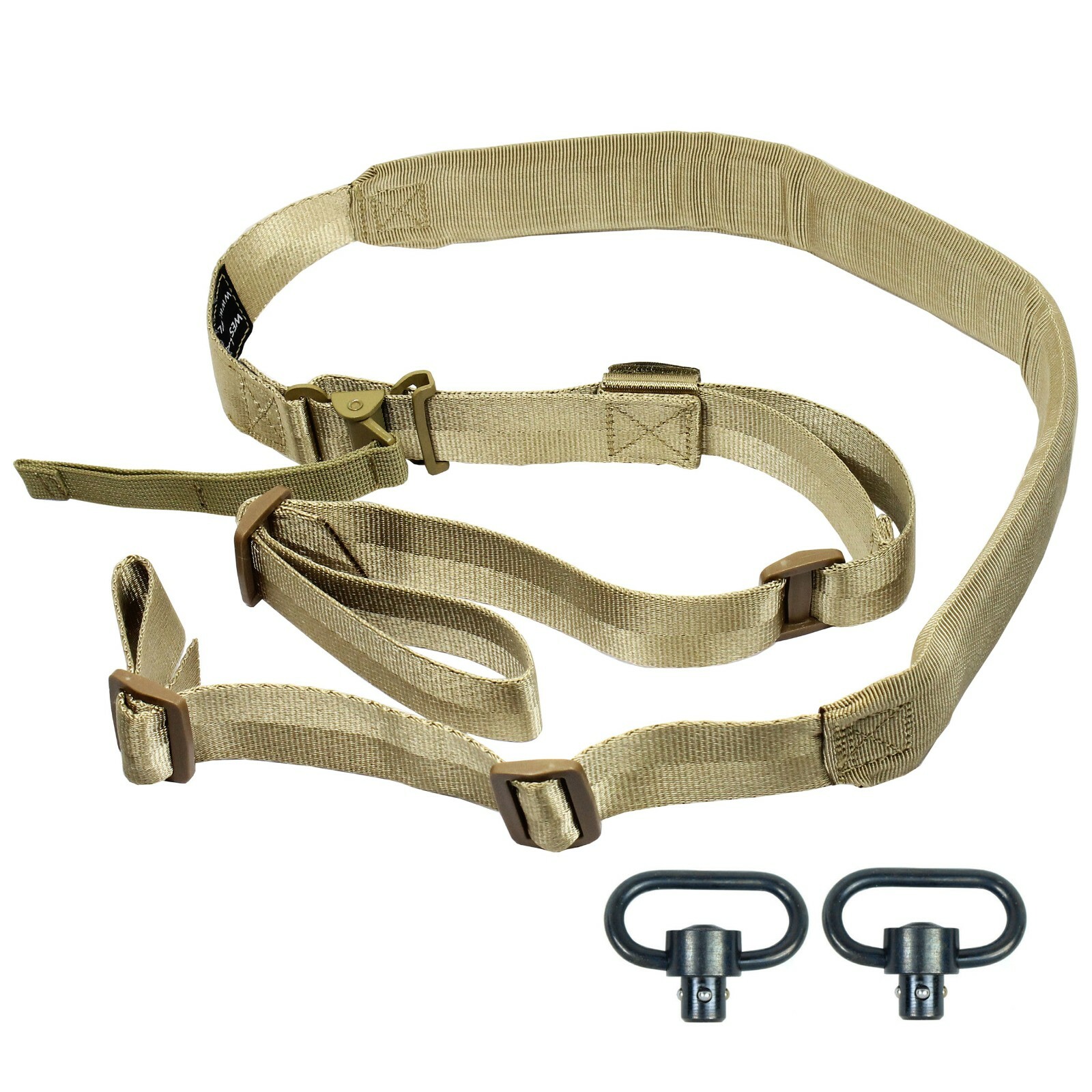 West Lake Wide Padded Quick Adjust QD 2 point Rifle Sling with Push-on QD Swivel