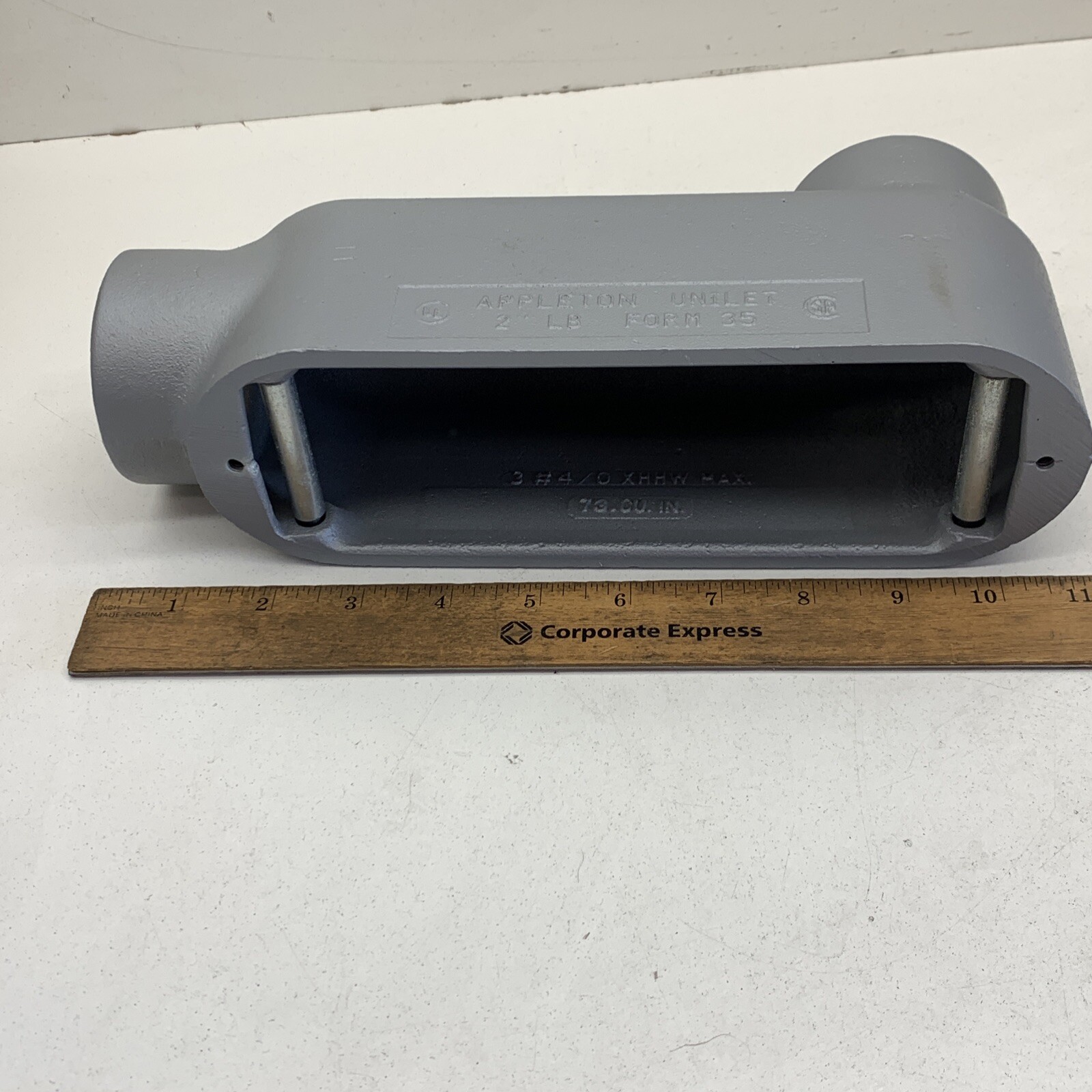 Appleton LB200-M Malleable Iron LB Conduit Outlet Body 2" (No cover or gasket)