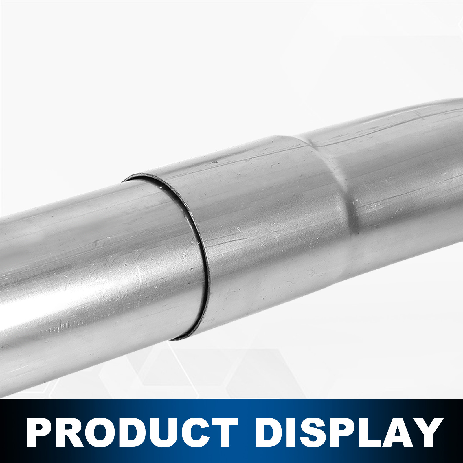 New 4Pcs 2.5"OD Mid-Steel Exhaust H-Pipe Balance Tube Kit With 4Pcs Clamp DIY