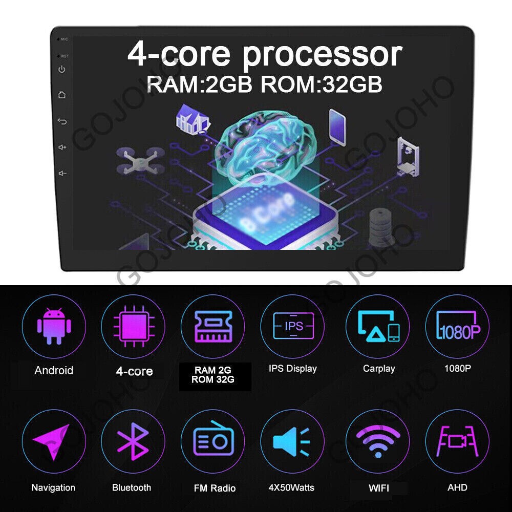 64GB Android 13 Apple CarPlay Car Stereo Radio GPS For Honda CRV CR-V 1995-2001