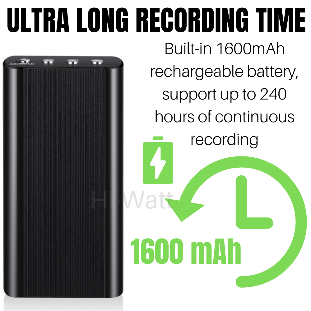240 Hr Mini MP3 Spy Digital Voice Activated Recorder Audio Recording Device 16GB