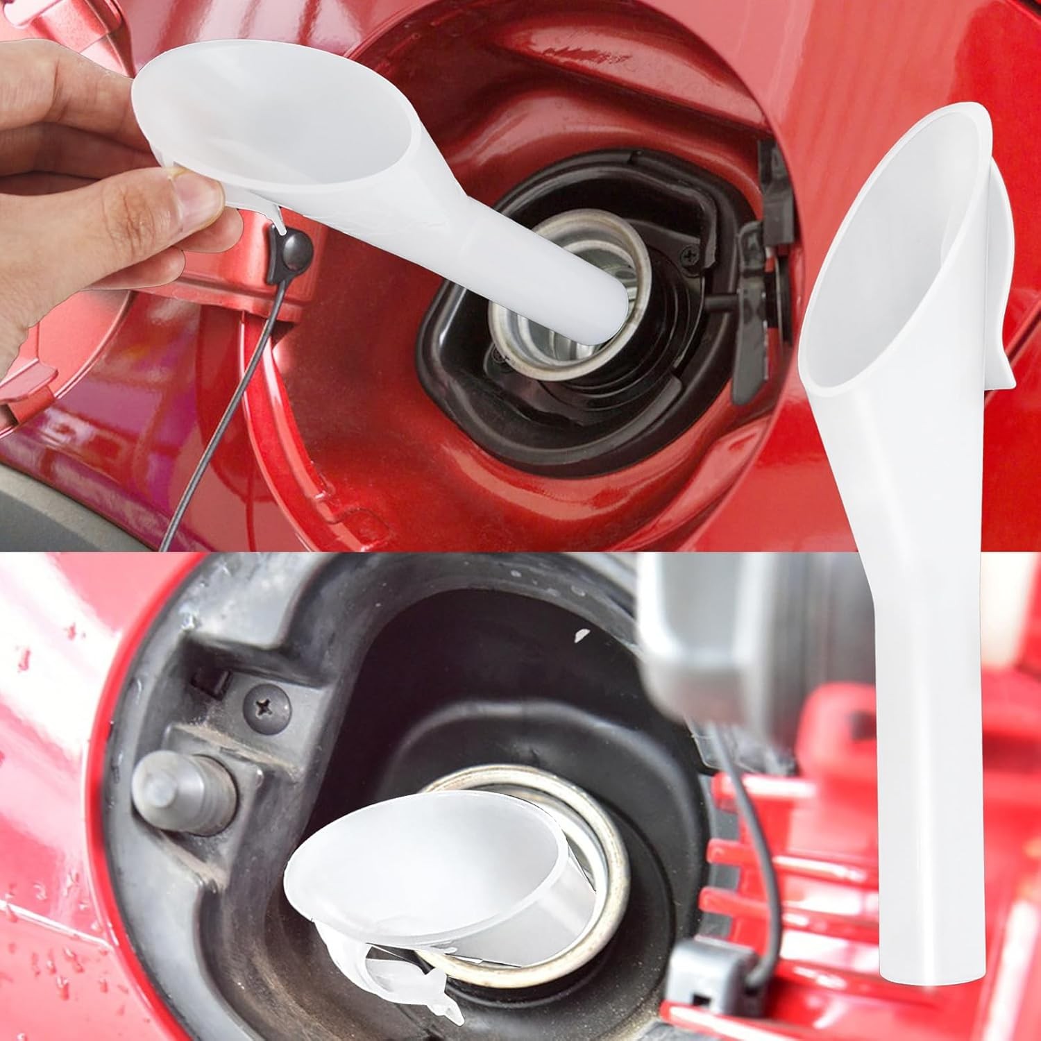 2 Pcs Fuel Funnels for Automotive,Capless Fuel Funnel Compatible with Ford F150
