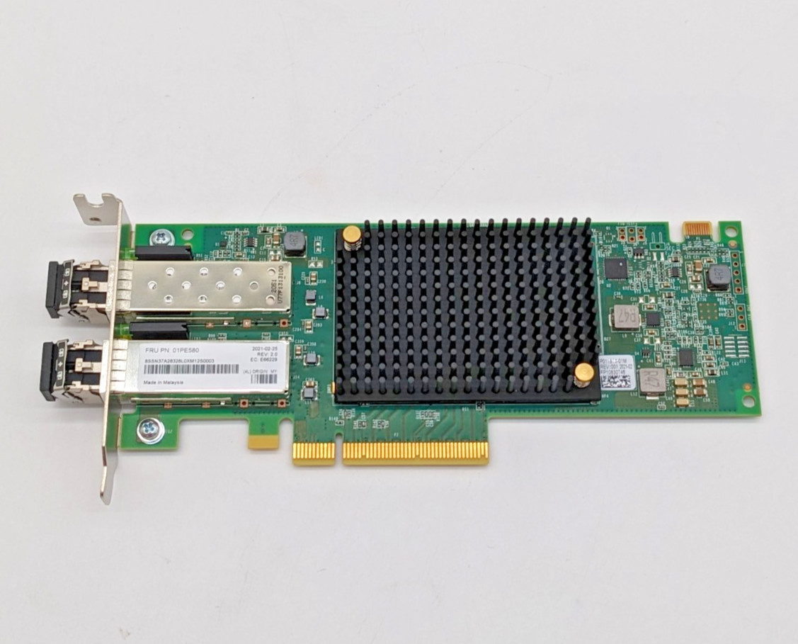 Emulex Gen7 LPe35002-M2 2x 32G FC Host Bus Adapter Full Heigh - P011814-01M