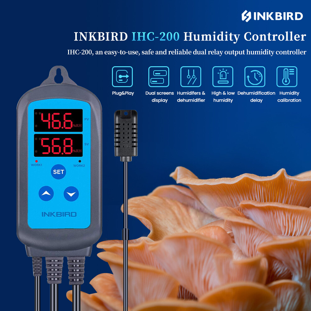Inkbird Reptile Humidifiers Humidity Control Humidistat Fogger Mushroom Growing
