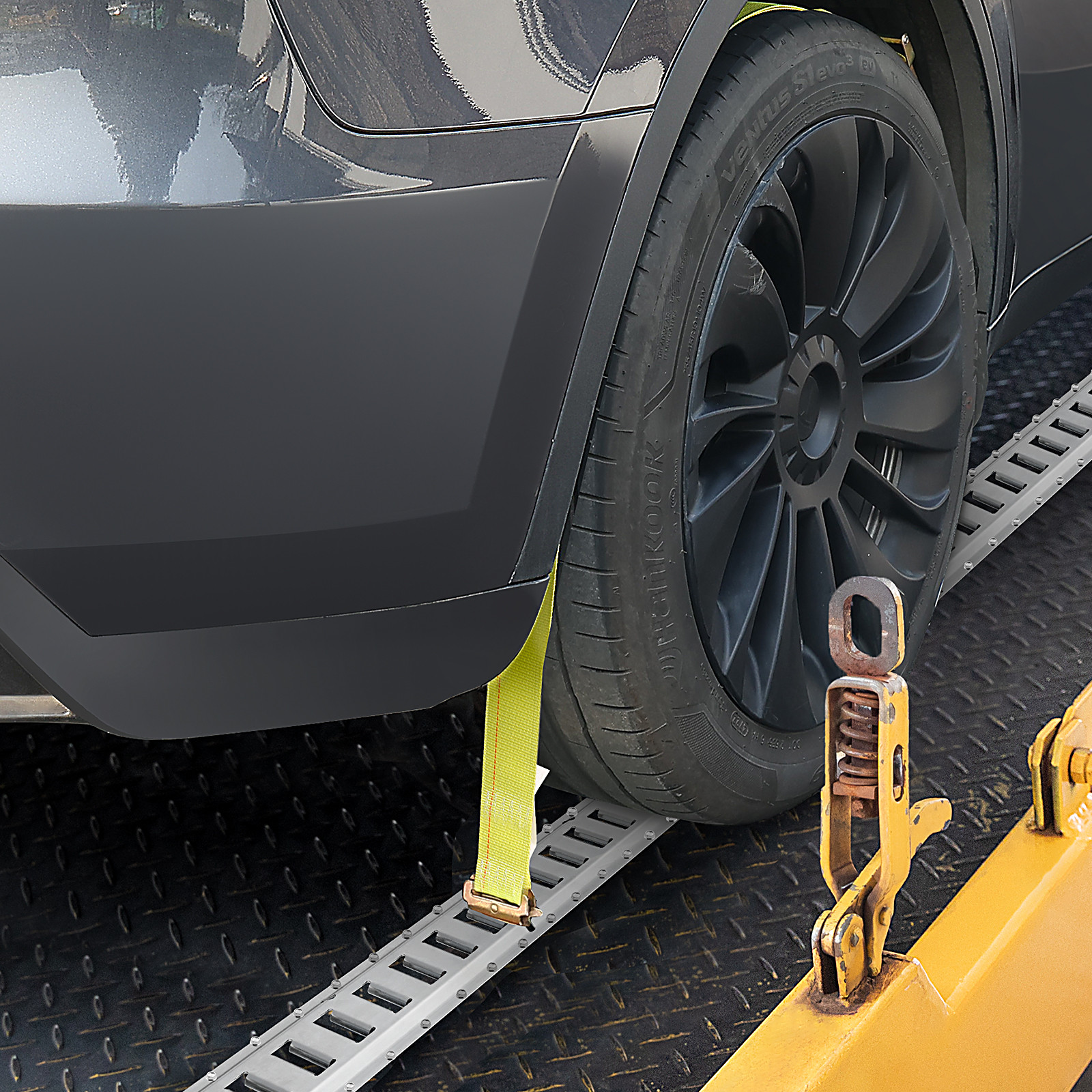 VEVOR E Track Tie Down Rail Kit E Track Rails 24PCS 5' Enclosed Cargo Trailer