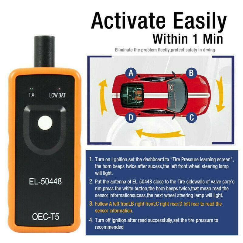 EL-50448 TPMS Reset Tool Relearn Auto Tool Tire Pressure Sensor For GM