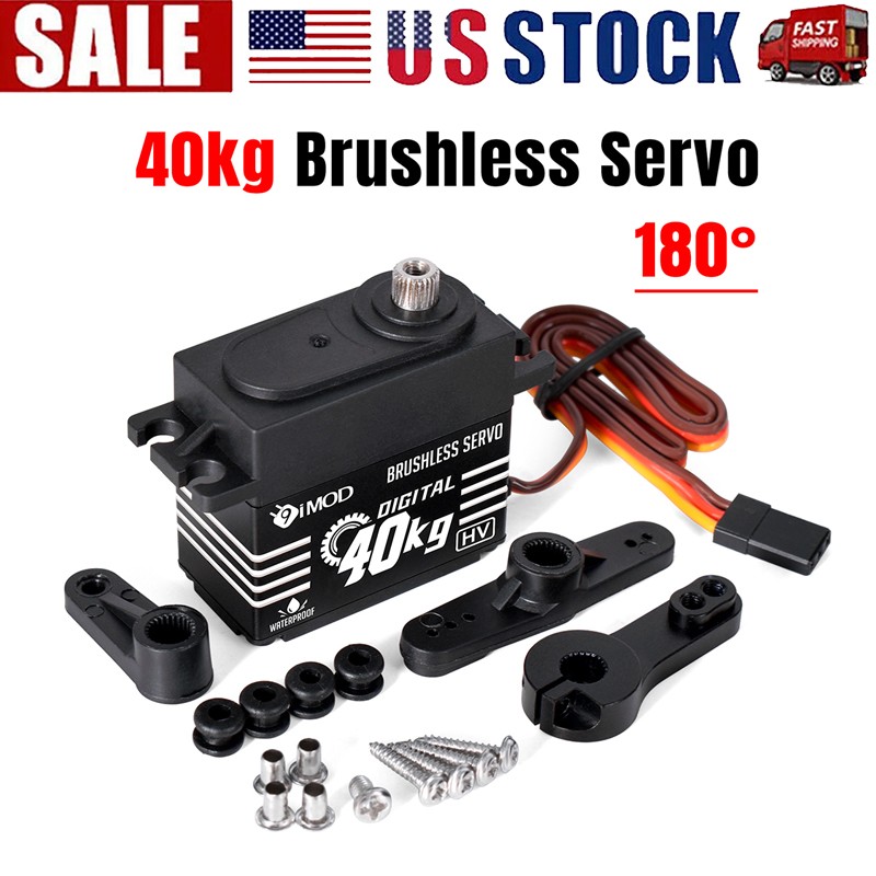 180° 40KG Brushless Servo Metal Gear Digital Servo for 1/8 1/10 RC Crawler Car