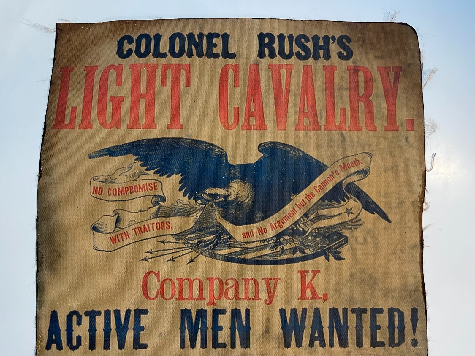 Military Poster Canvas Print American Civil War Art History Replica Enlistment