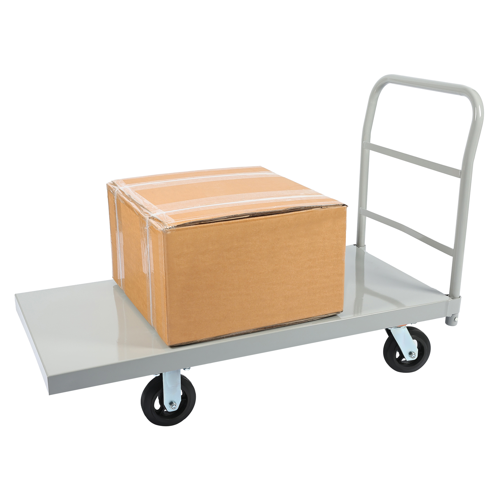 Platform Hand Truck 2000lb Capacity Steel Heavy Duty Flat Dolly Cart W/ Wheels