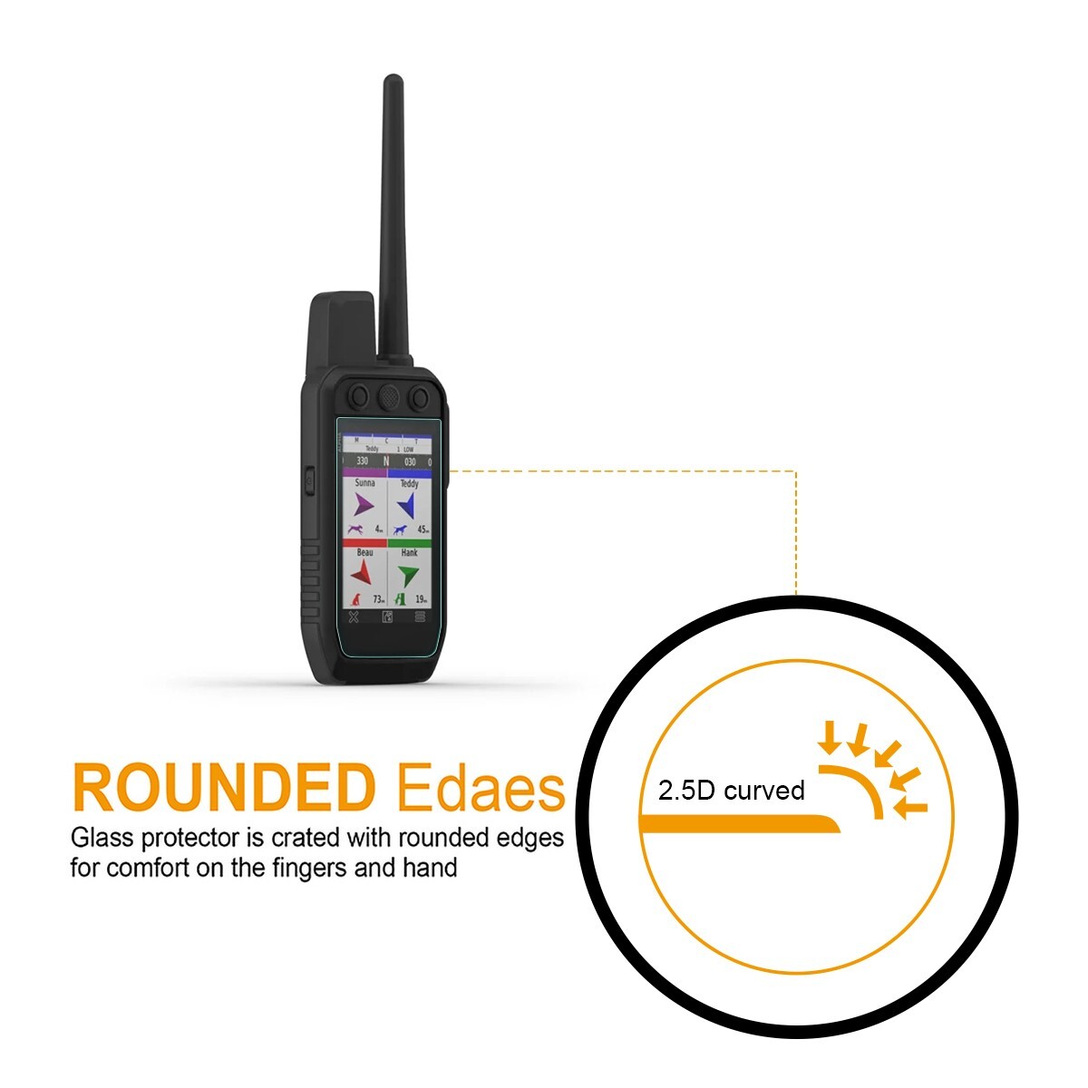 2X Supershieldz Tempered Glass Screen Protector for Garmin Alpha 300/ 300i