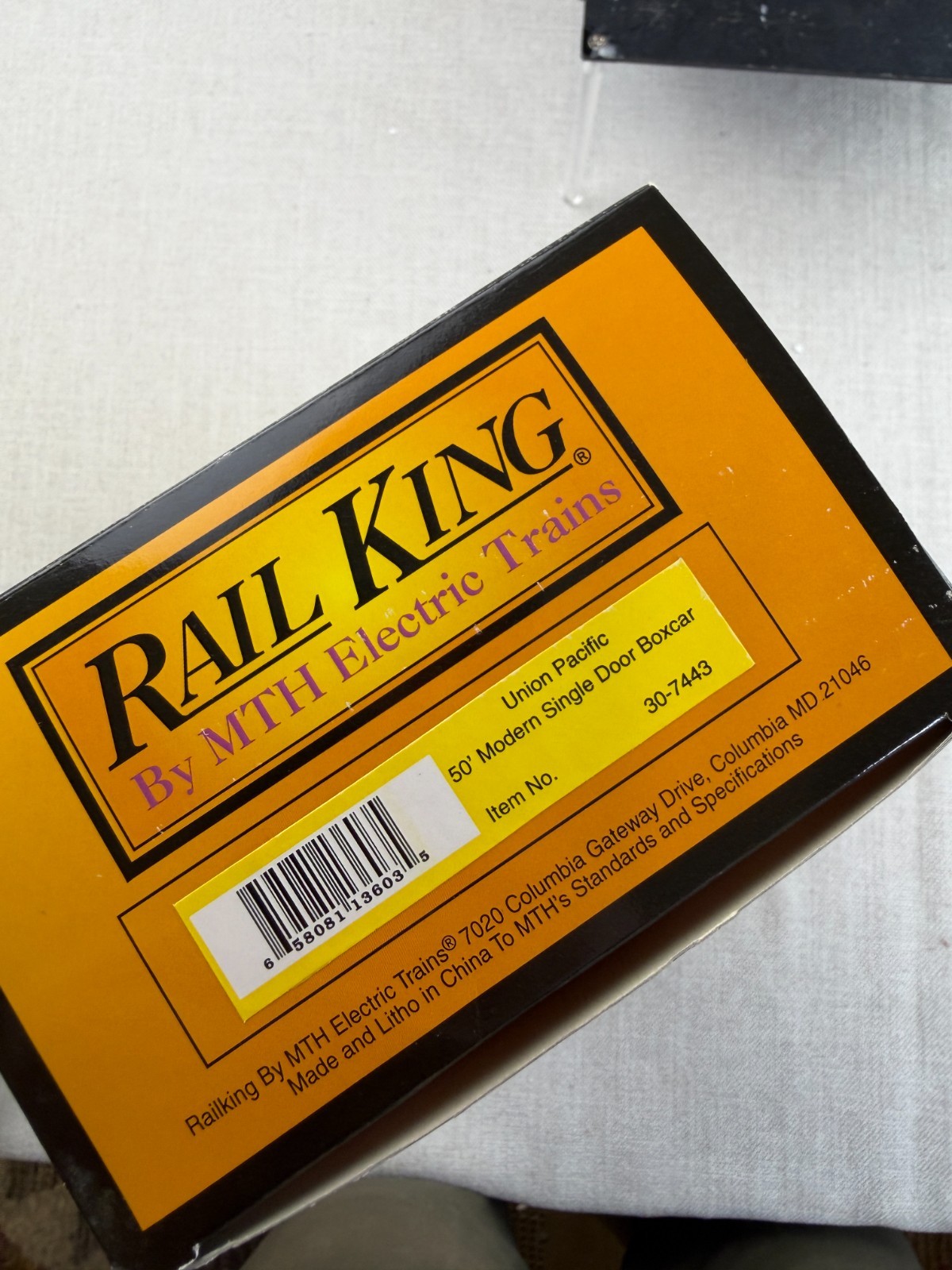 MTH RailKing 30-7443 Union Pacific 160407 Box Car Boxed