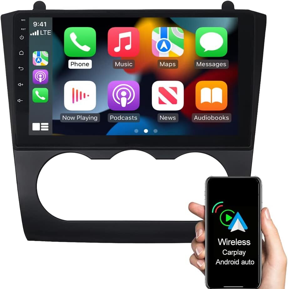 For 2008-2012 Nissan Altima Apple CarPlay Car Radio Android 14 GPS Stereo +Cam
