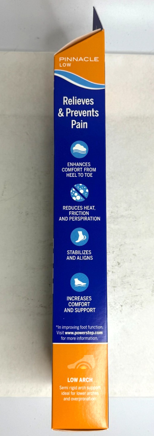Powerstep Insoles Pinnacle Low Size H Men's 11-11.5 US
