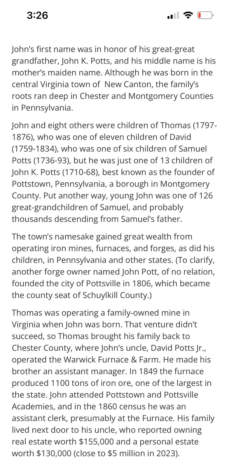 Civil War Soldier’s CVD Image - Lt. John Potts Wounded Antietam & Fredericksburg