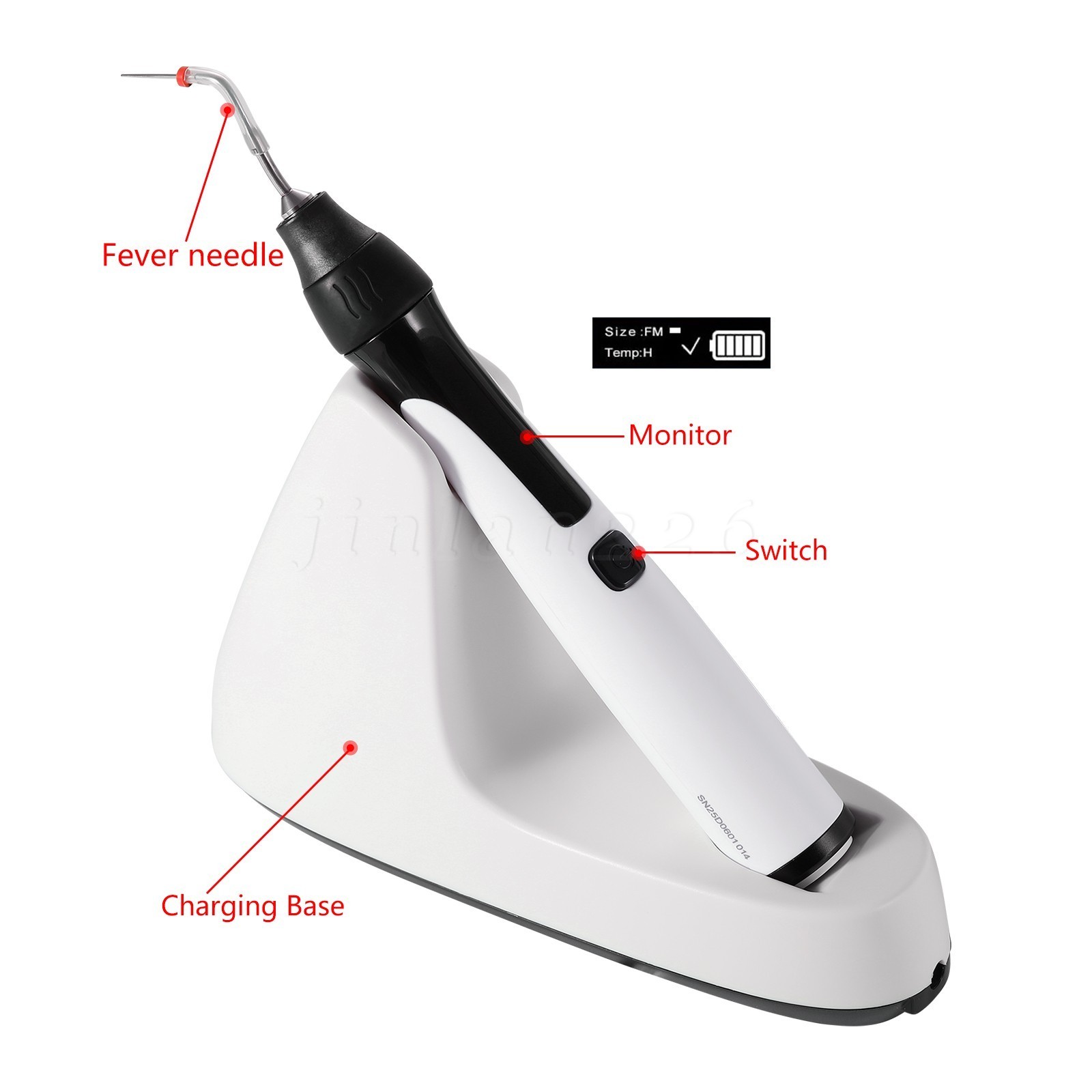 USA Dental Obturation System Gutta-percha Endodontic Heated Gun & Heated Pen