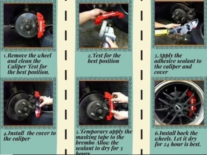 Brake Caliper Covers X1 X2 X3 X4 X5 F10 F30 M 330 E30 Е36 Е90 Е60 M3 M2 M1 M4 m5