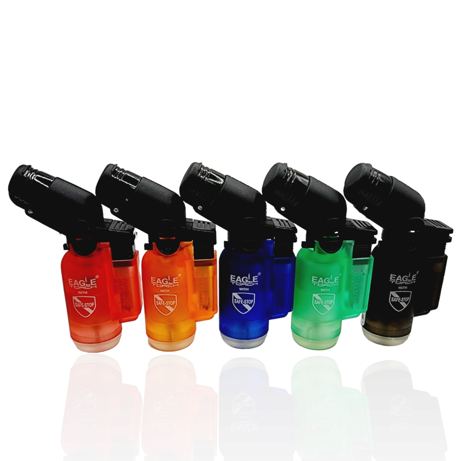 Eagle Torch Mini-Angle Torch Lighter Windproof Refillable Lighter 5-Count