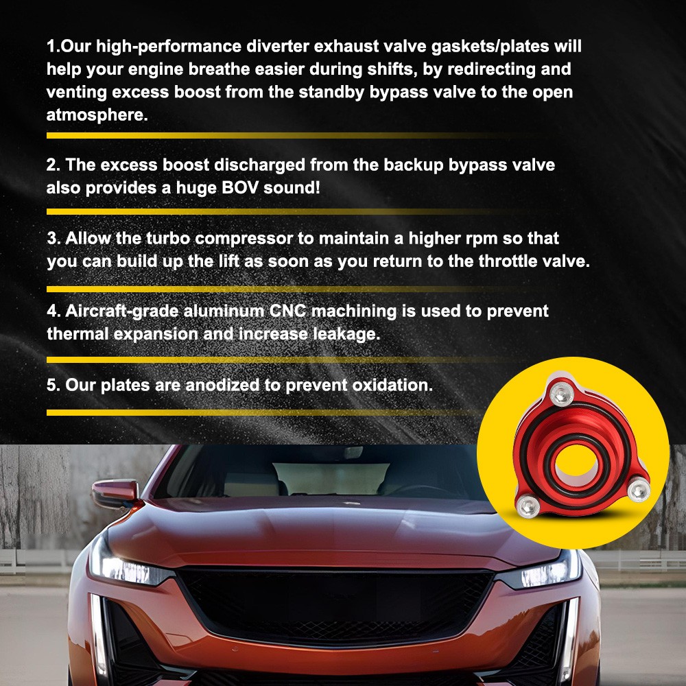 Billet Blow Off Valve Adapter For Chevy Silverado GM Sierra 2.7L Turbo 2019-2023