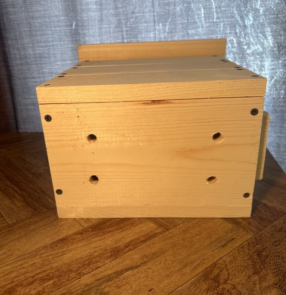 Large Backyard Squirrel House Nesting Box - Wooden Wildlife Box Fully Installed