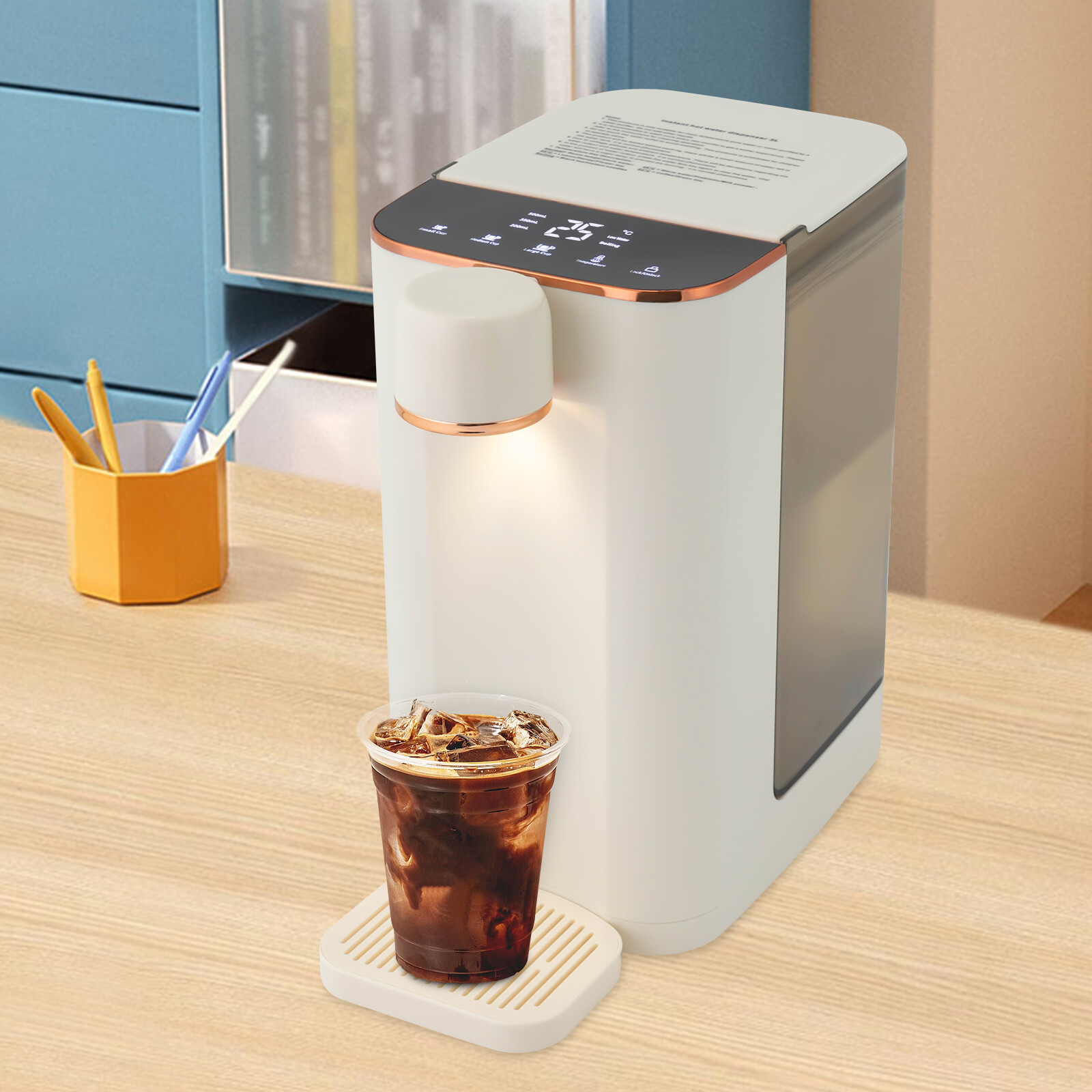 3l/0.79gal Desktop Instant Hot Water Dispenser Home 1600w Drinking Machine