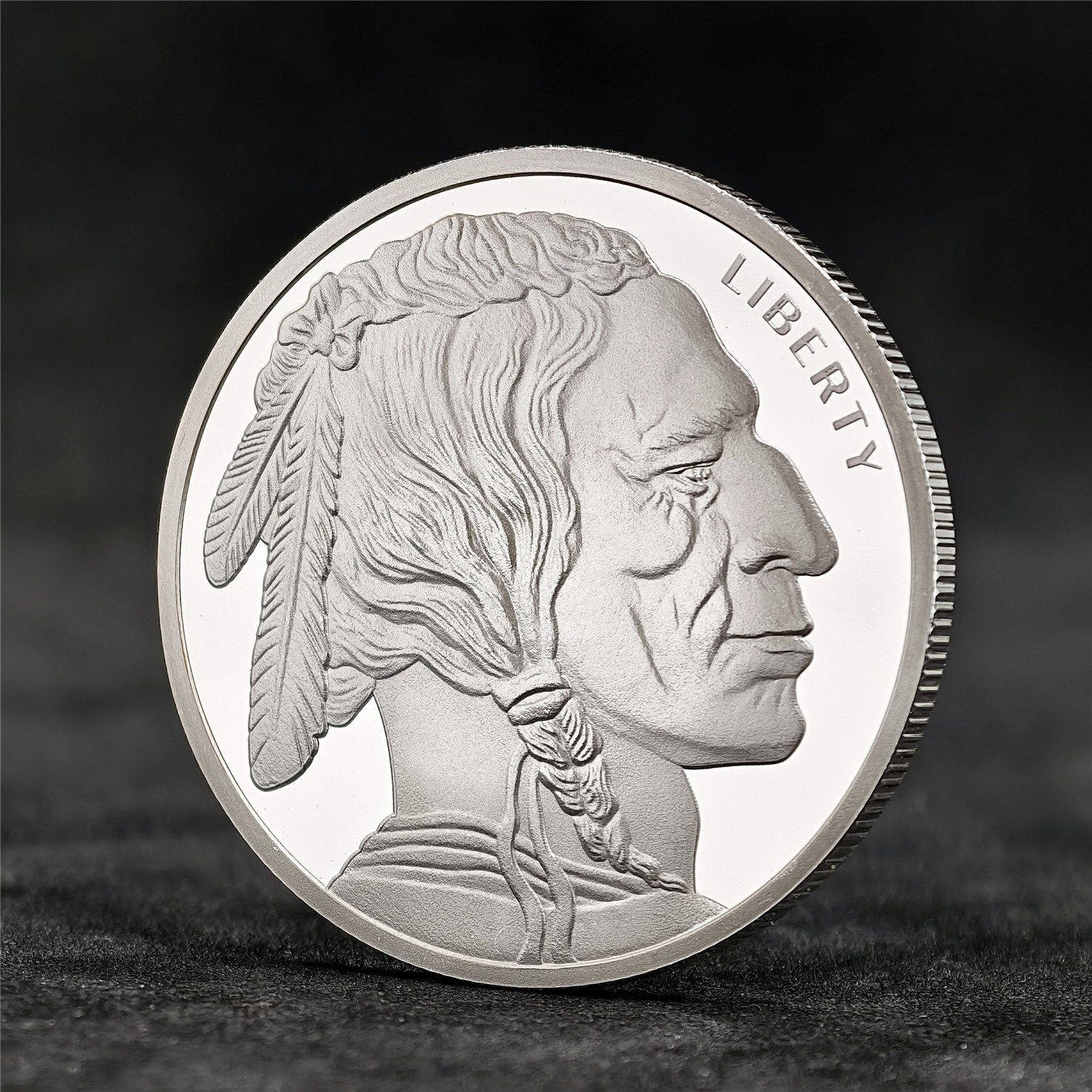 Random Mint 1-oz Silver Buffalo Round BU