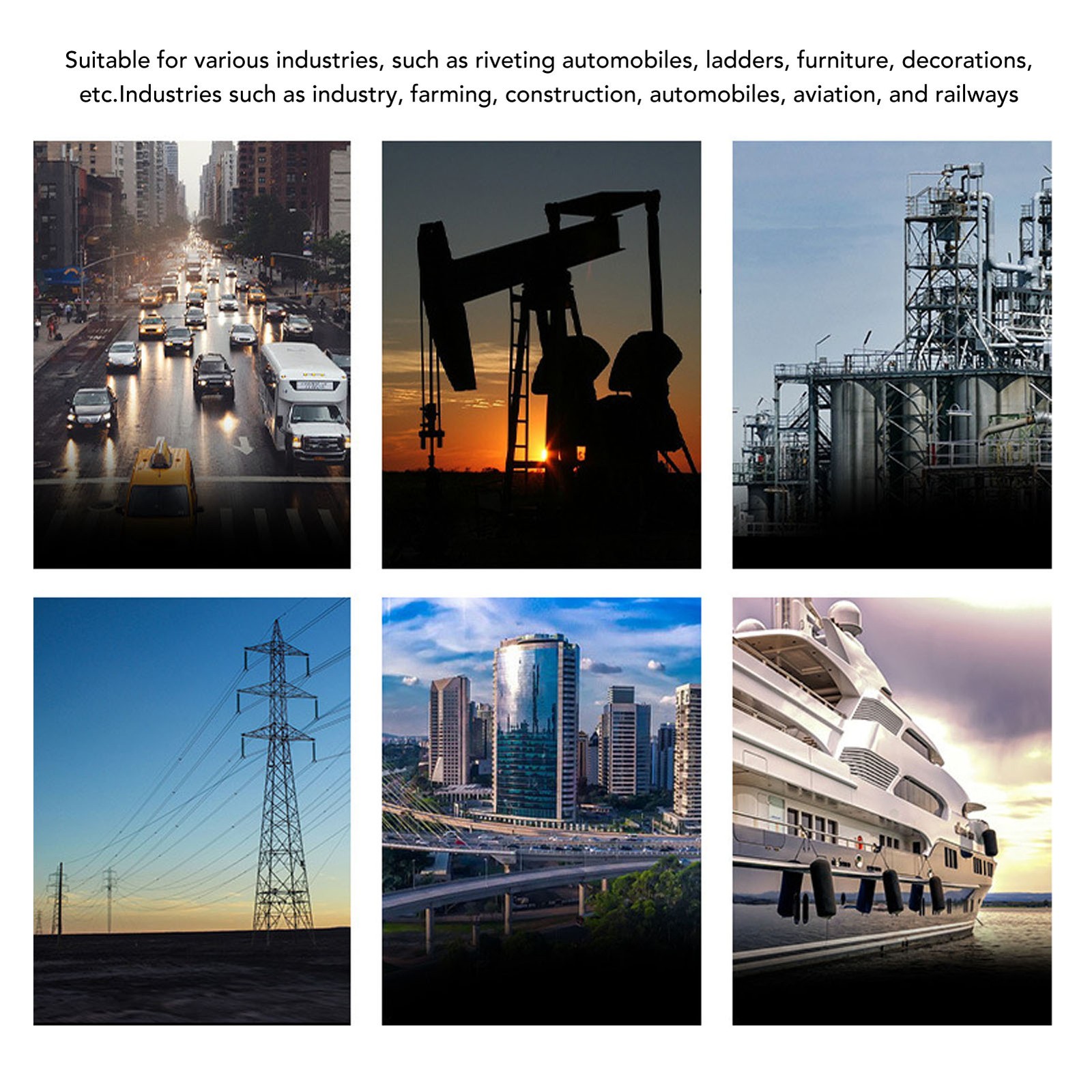 6-Piece SAE & Metric Rivet Nut Tool Set Manual Rivet Nut