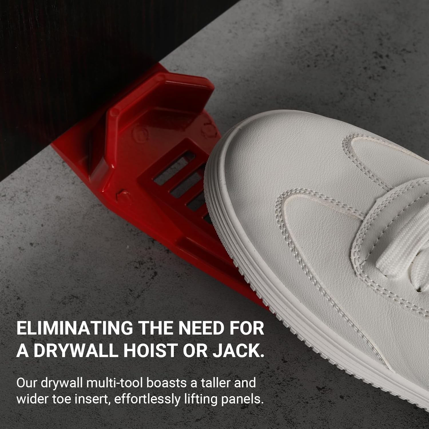 XL Drywall Lifter, Drywall Rasp, Drywall Jack, Taller and Wider Toe Insert Desig
