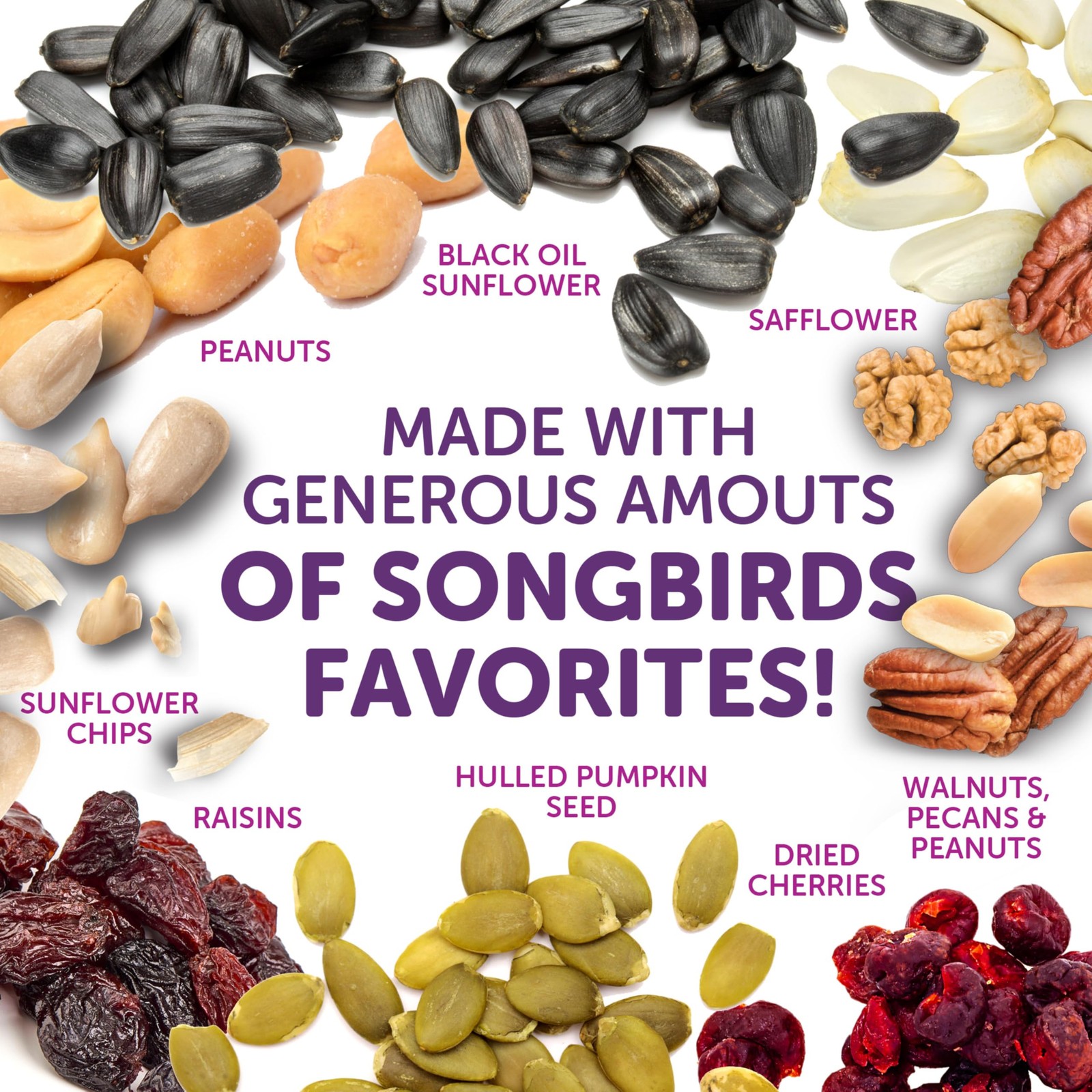 Pennington Ultra Double Nut & Fruit Blend Bird Food 10lbs Pack of 2