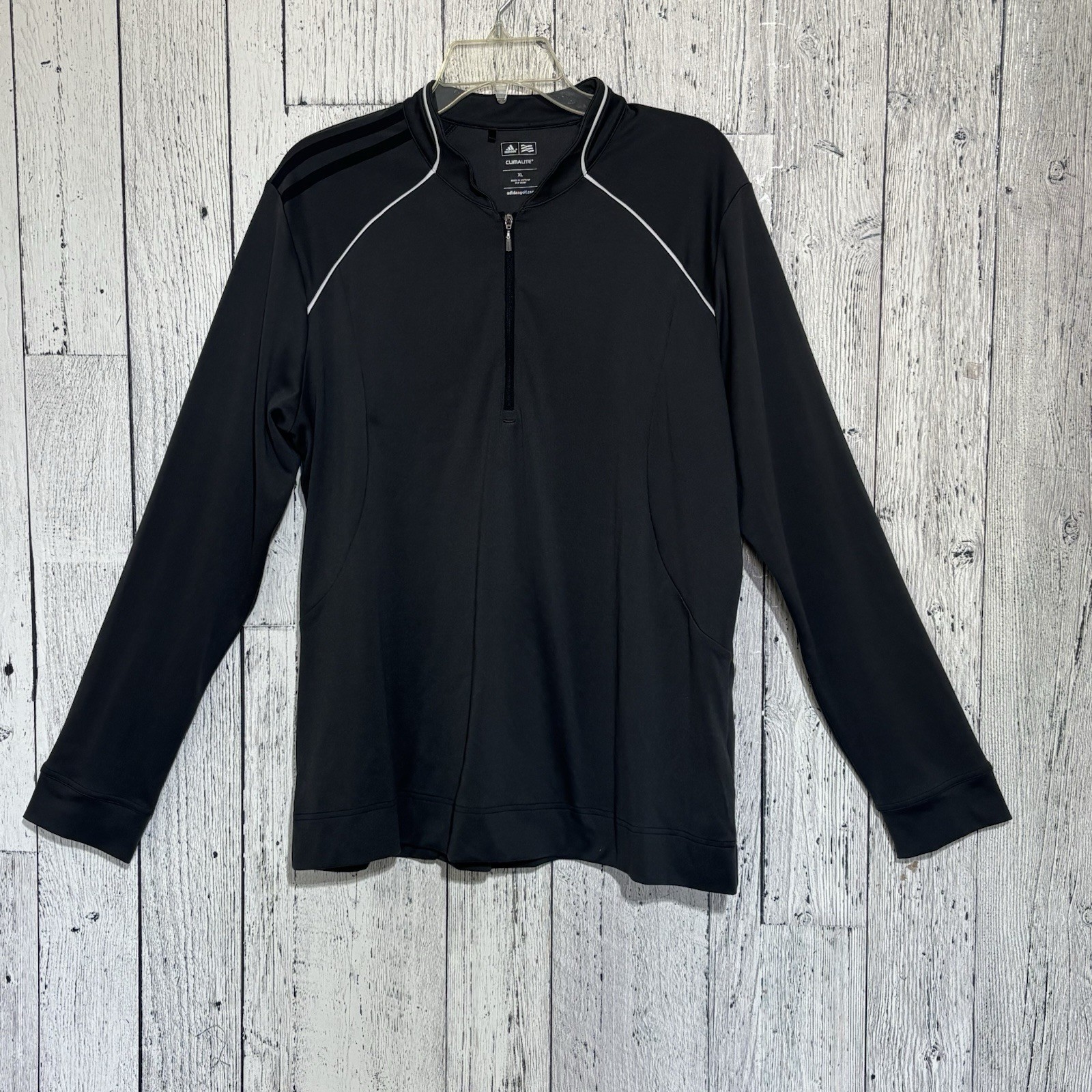 Adidas Women Gray Climalite Athletic 1/4 Zip Pullover Shirt Size Xl Golf ,sport