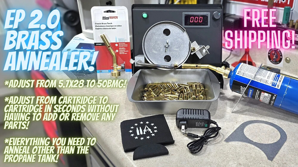 EP 2.0 BRASS CASING ANNEALER (ADJUSTABLE IN SECONDS! NO EXTRA PARTS!)