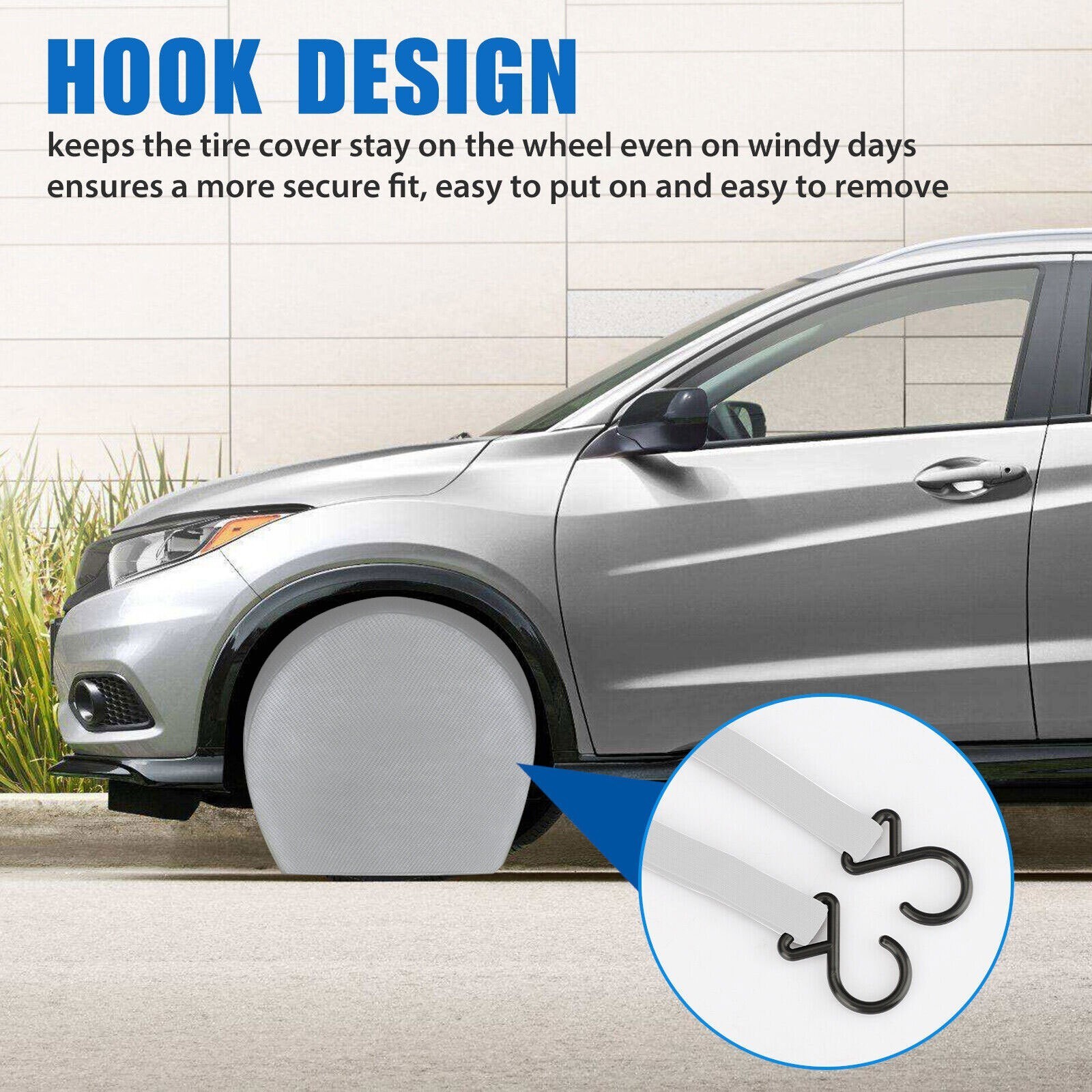 4P 30"-32" Waterproof Tire Covers Wheel&Tyre RV Trailer Camper Sun Protector -