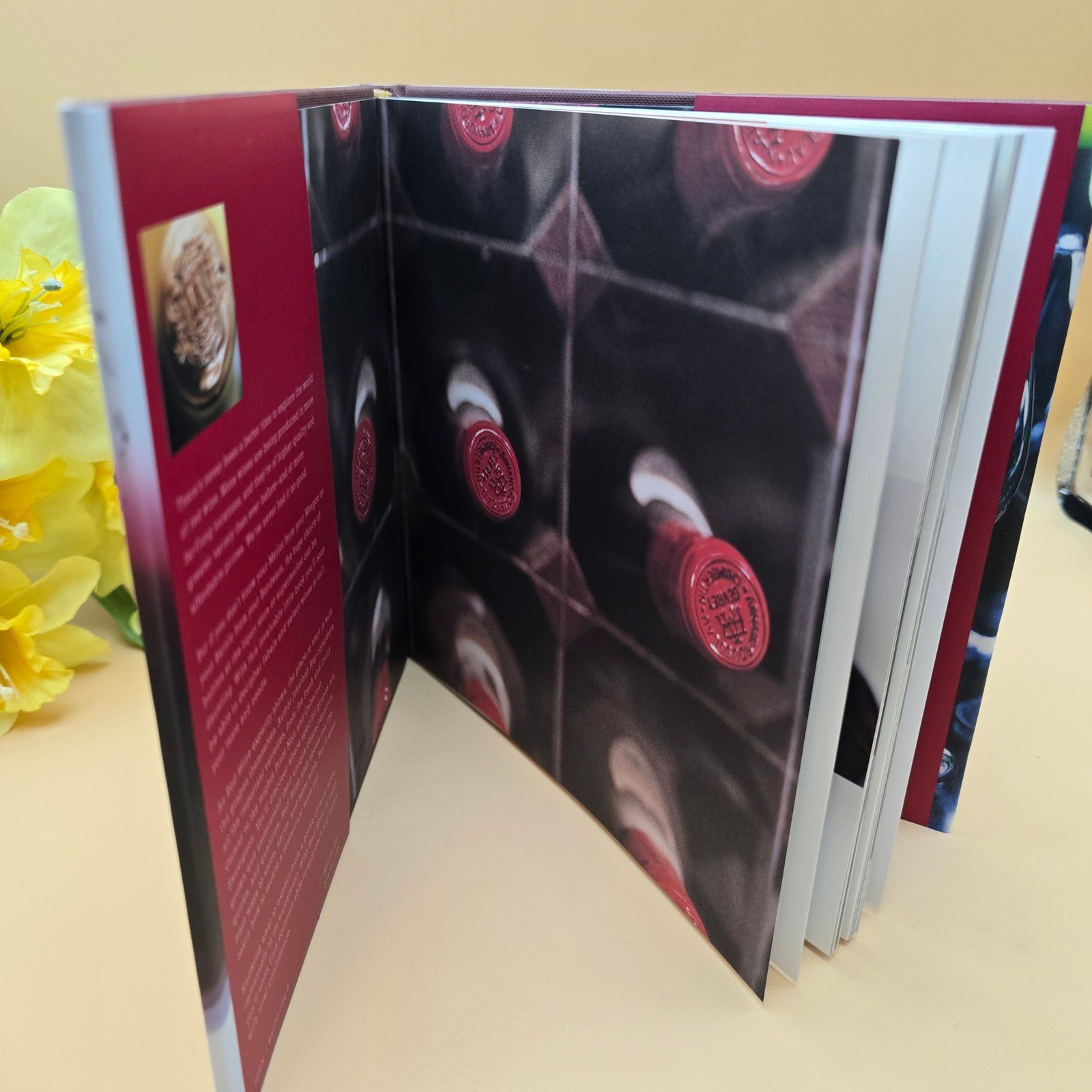 Wine Lovers Gift Set Book Towels Burlap Bag Woozie Sleeve Wine Decor 6 Pc