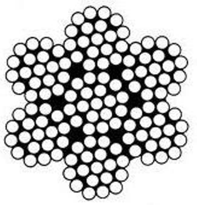 Vinyl Coated Steel Aircraft Cable Wire Rope 100 ft 1/8" VC 3/16" 7x19 Black