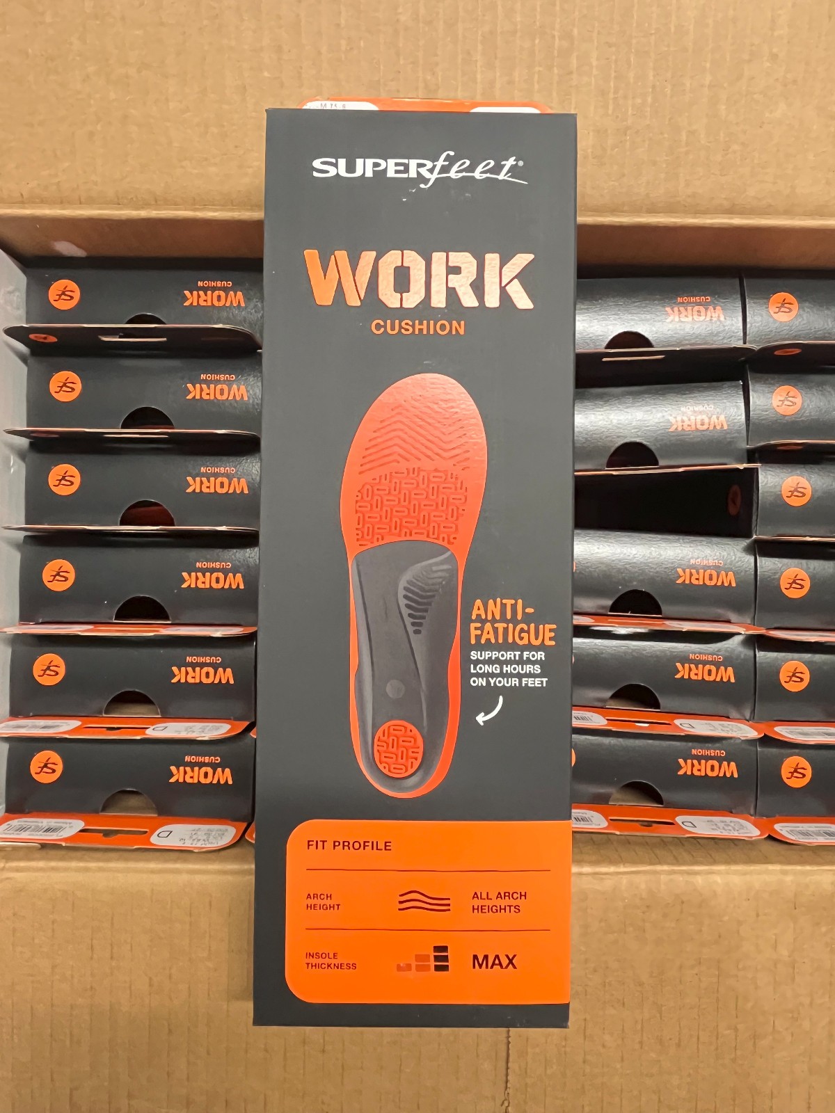 SUPERfeet WORK ORANGE Insoles INSERTS Various SIZES