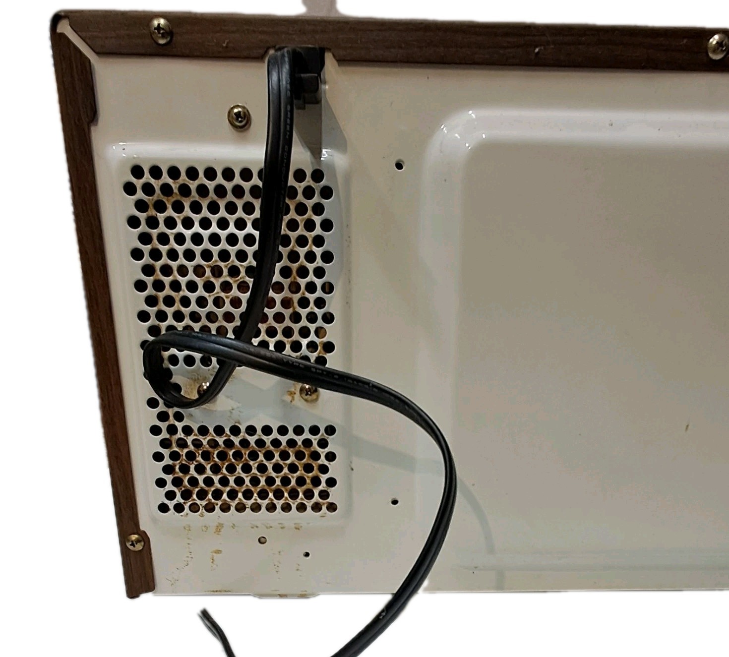 Vintage Kenmore 650W Microwave Retro Wood Grain Solid State Countertop