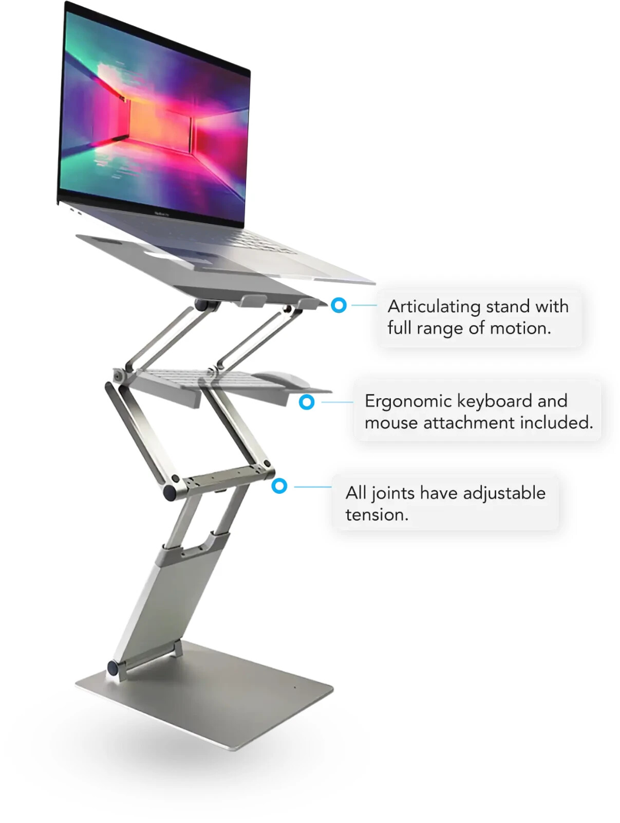 DriftDesk Portable Laptop Stand Convertible 24" Adjustable Standing Desk (HB)