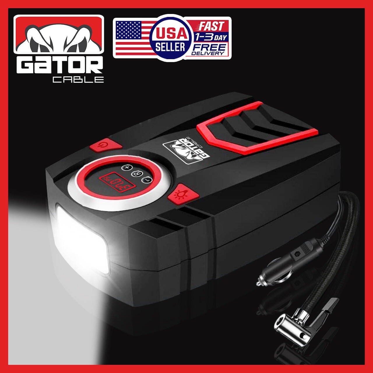 Car Tire Air Pump Inflator Compressor Digital Electric Auto Portable 150PSI 12V