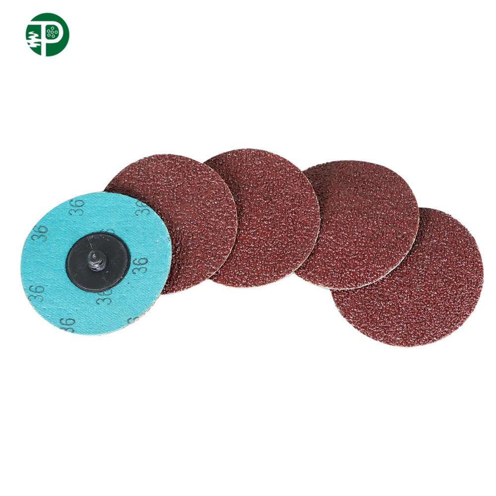 25Pack 3 inch 36 Grit Aluminum Oxide Roll Lock Die Grinder Sanding Grinding Disc