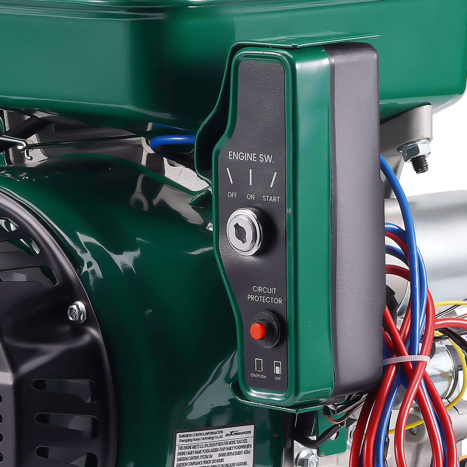 15HP 420cc Gasoline Electric Start Engine Motor Horizontal 4 Stroke Rototiller