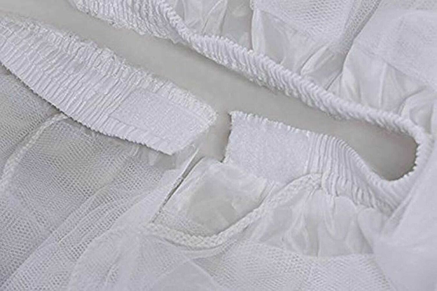 3 Layers Girls Slip Flower Girl Petticoat Crinoline Hoopless Skirt Underskirt