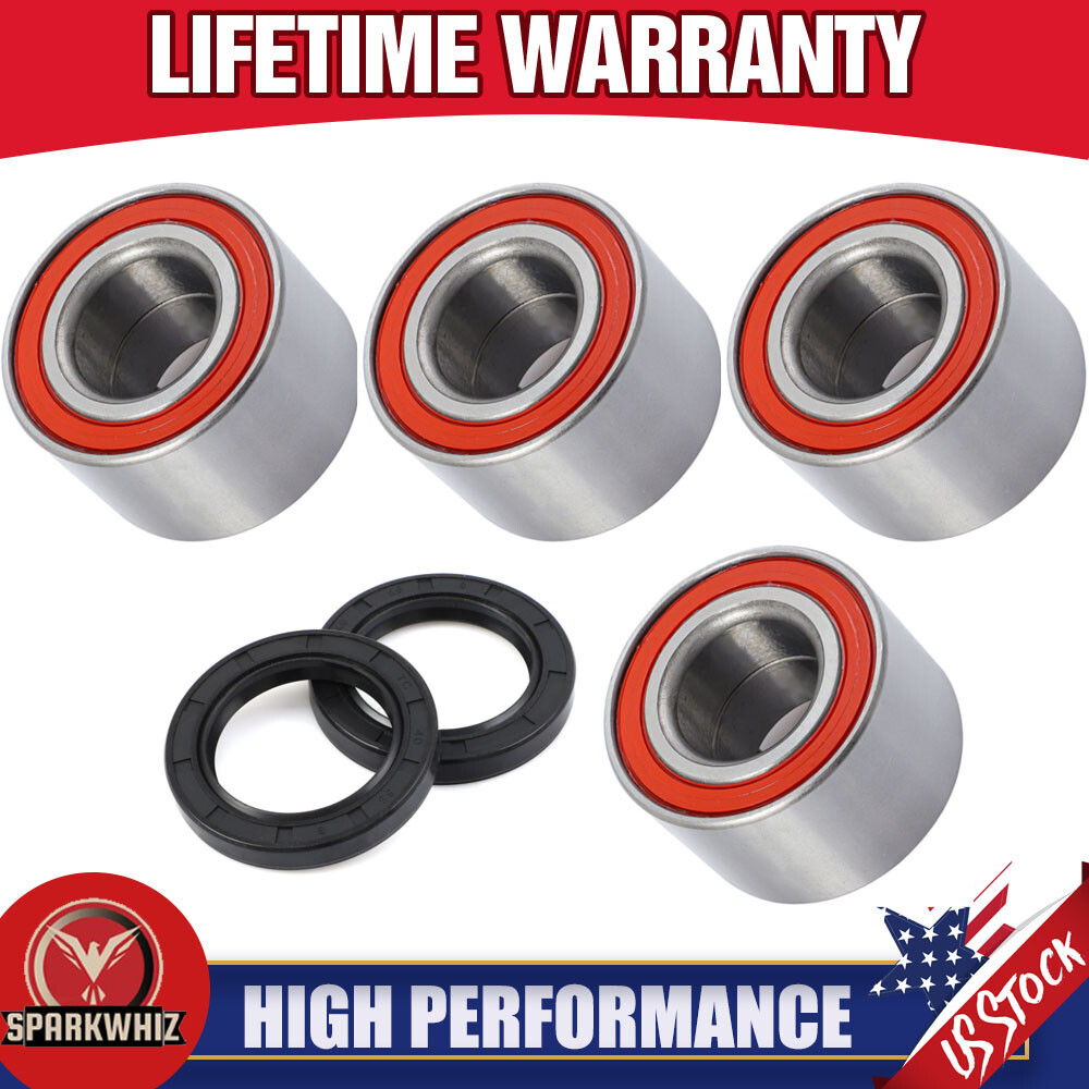 4 Wheel Bearings + Seals For Can-Am Renegade/Commander/Maverick 1000 850 800 570