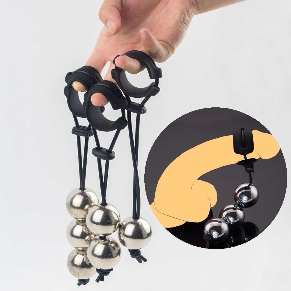 3 Size Penis Extender Enlarger Weight ALL Day Wearing Male Ball Stretcher Weight