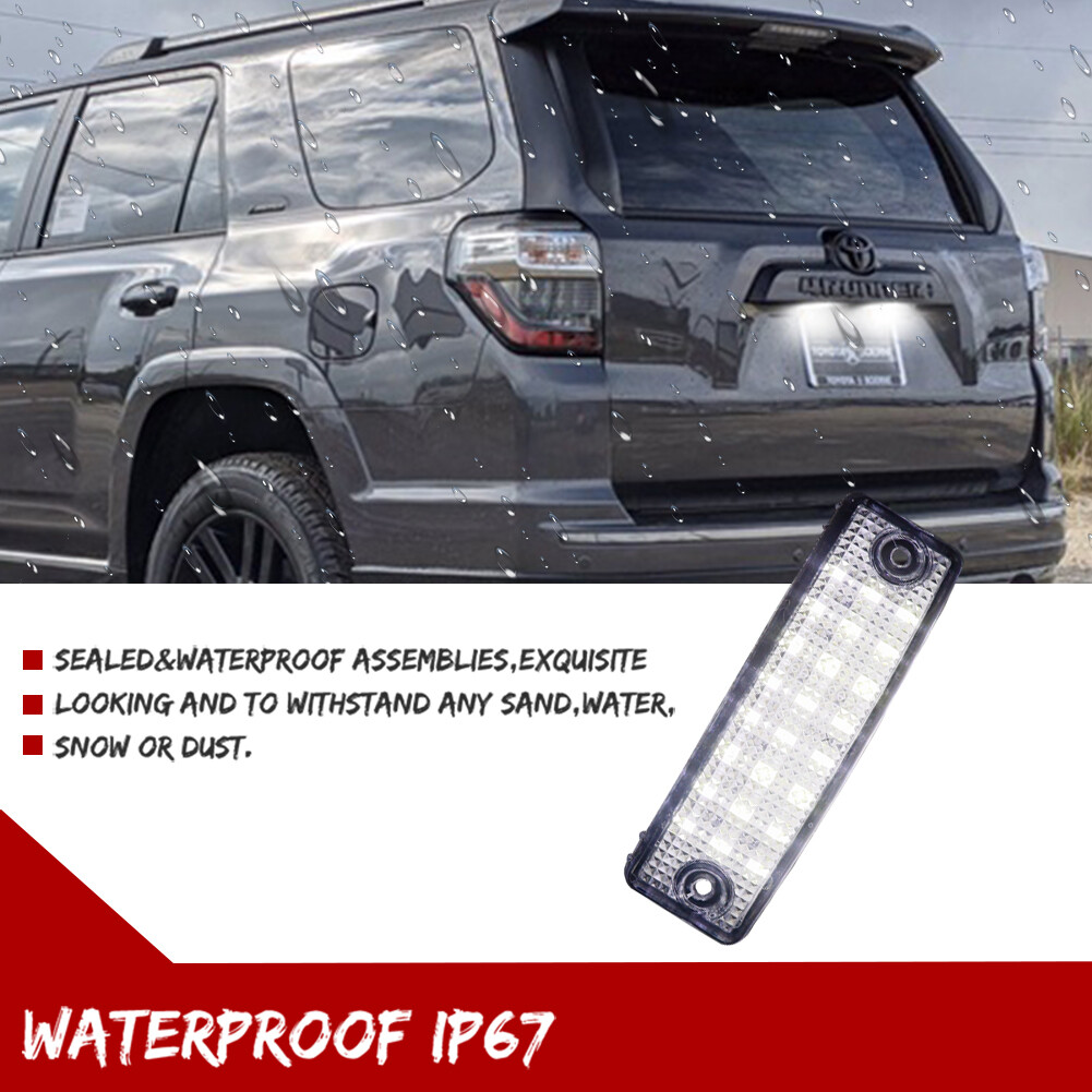 2 LED License Plate Light For 1996-2022 Toyota 4Runner 2001-2022 Toyota Sequoia