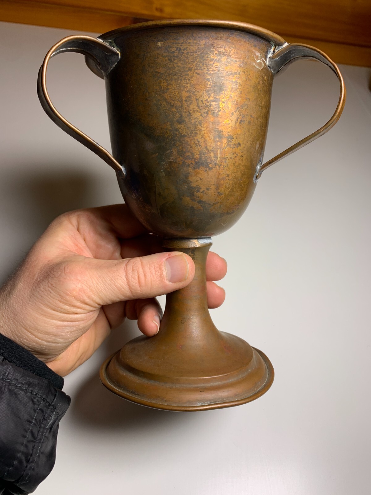 Antique Vintage Copper Cup Mug Chalice Goblet Medieval Renaissance Gothic Knight