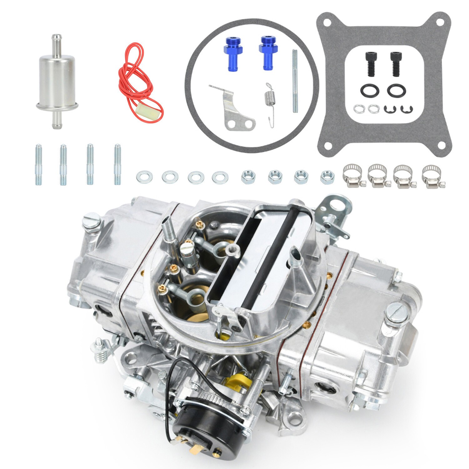 For Holley Quickfuel Brawler 750 CFM Double Pumper 4 Barrel Carburetor E-Choke