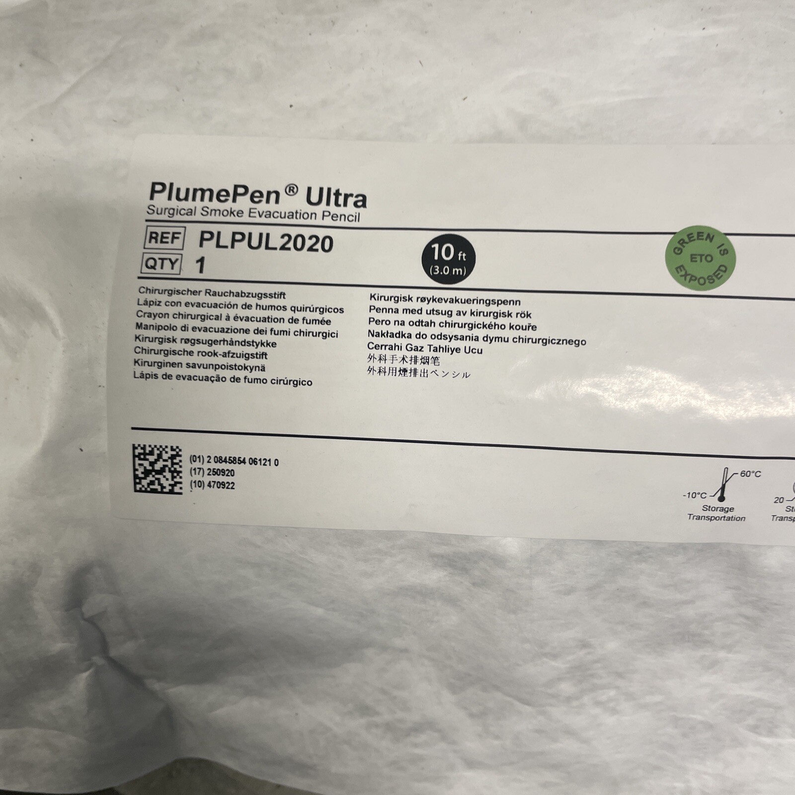 Conmed /Buffalo Filter PlumePen Elite Surgical Smoke Evacuation Pencil PLP2020