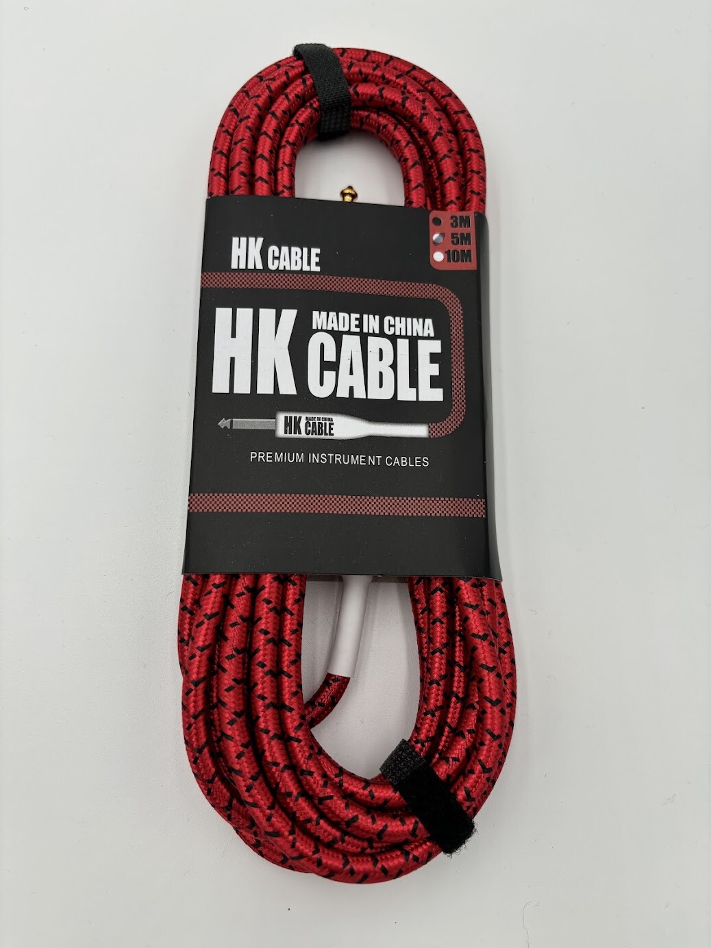 Guitar Cable - 5m (15 ft plus) - Straight Angle Jacks - Ships from USA