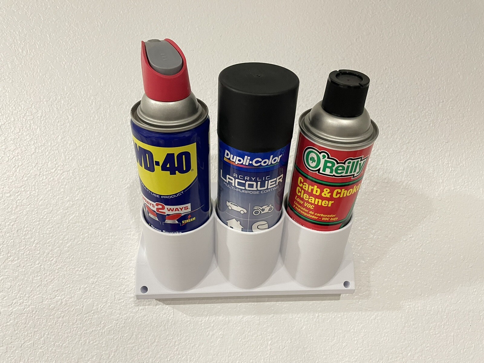 S&S CAN WALL ORGANIZER HOLDER SPRAY PAINT LUBRICANT WORK BENCH SHOP SHELF USA