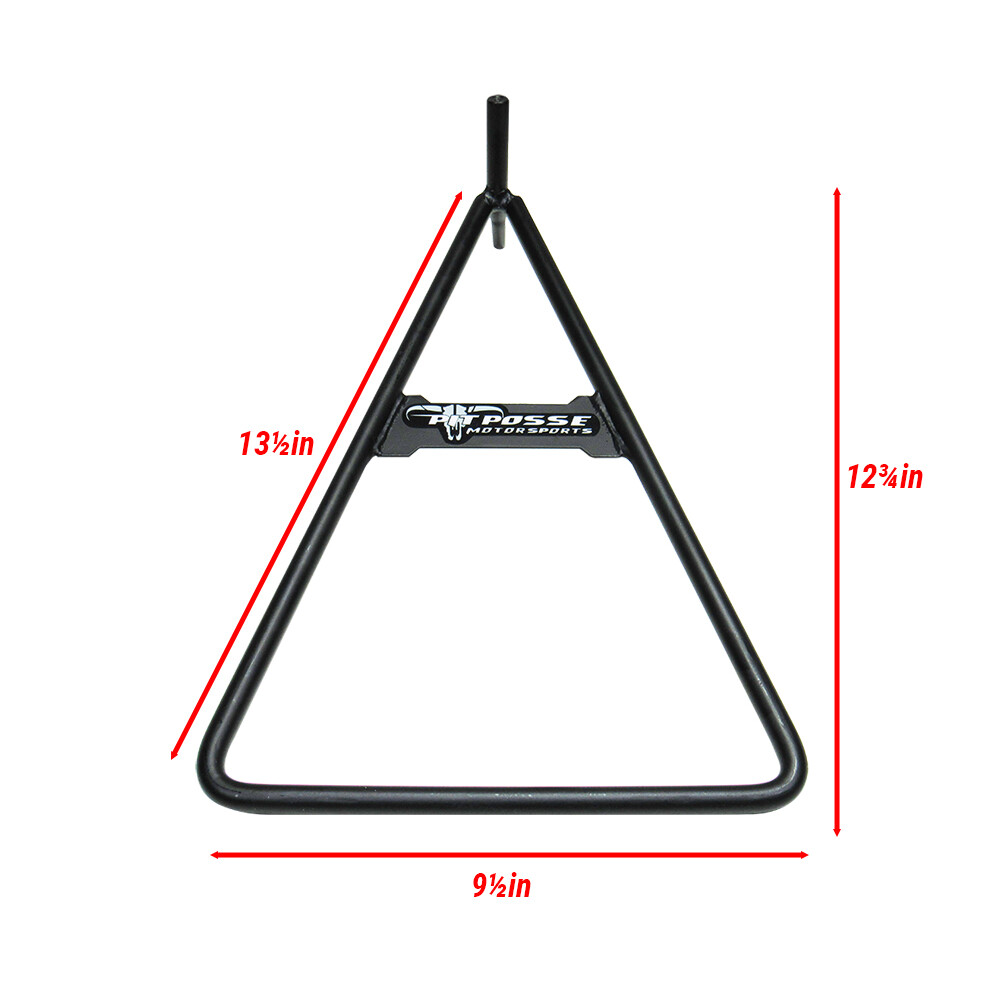 Pit Posse Universal Dirt Bike Triangle Side Stand Made of Steel Fits Rear Axle